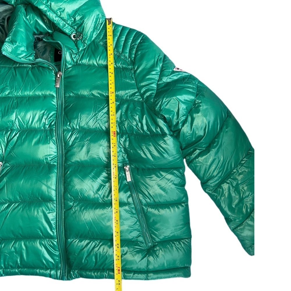 GUESS Emerald Green Hooded Puffer Jacket | Women’s Large | NWOT - Picture 8 of 10
